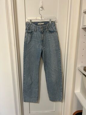 Levi's Light Blue High-Waist Wide Leg Jeans